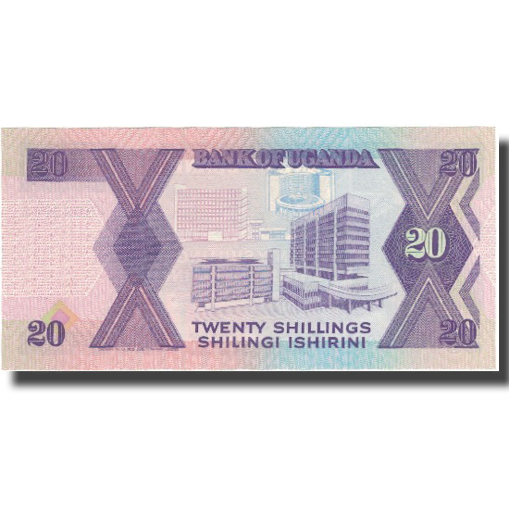 Billet, Uganda, 20 Shillings, 1987, 1987, KM:29a, NEUF