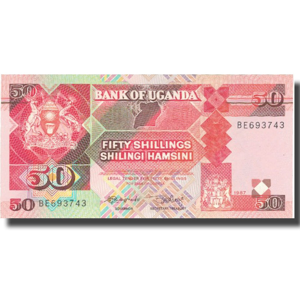 Geldschein, Uganda, 50 Shillings, 1987, 1987, KM:30a, UNZ