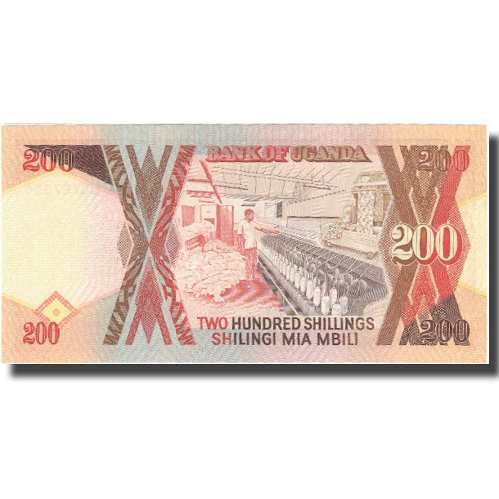 Geldschein, Uganda, 200 Shillings, 1994, 1994, KM:32b, UNZ