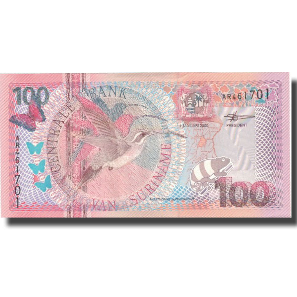 Banknote, Surinam, 100 Gulden, 2000, 2000-01-01, KM:149, UNC(65-70)