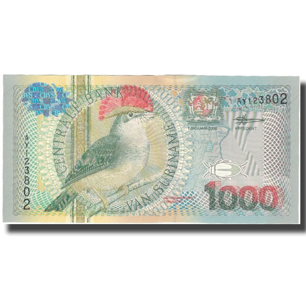 Banknote, Surinam, 1000 Gulden, 2000, 2000-01-01, KM:151, UNC(65-70)