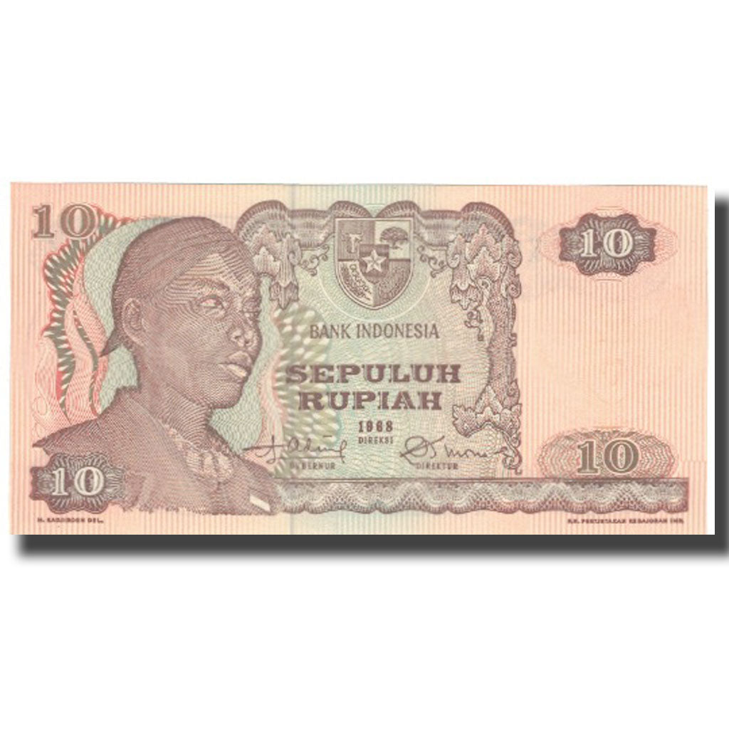 Biljet, Indonesië, 10 Rupiah, 1968, 1968, KM:105a, NIEUW