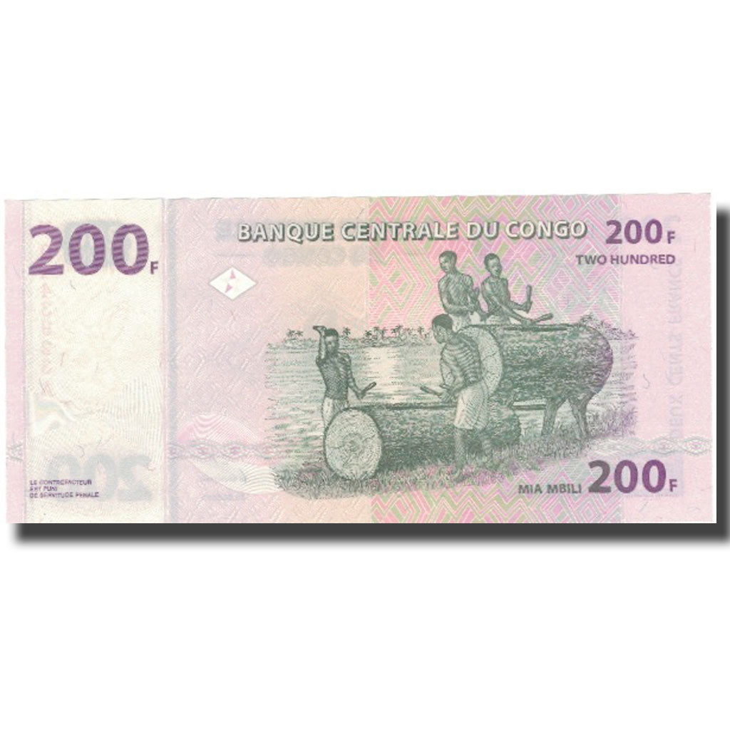 Banknote, Congo Democratic Republic, 200 Francs, 2000, 2000-06-30, KM:95a