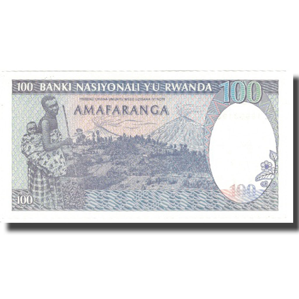 Banknote, Rwanda, 100 Francs, 1989, 1989-04-24, KM:19, UNC(65-70)