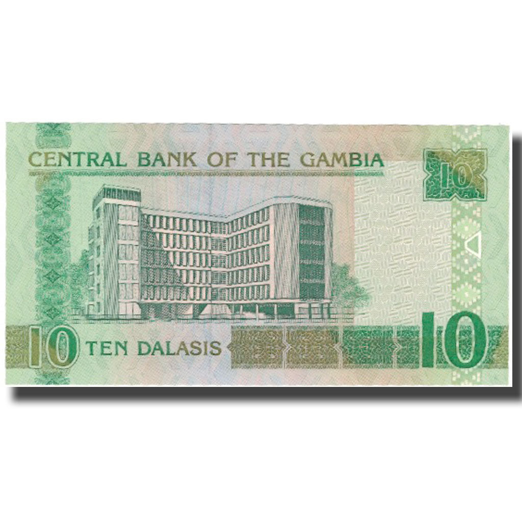 Nota, Gâmbia, 10 Dalasis, 1996, 1996, KM:17a, UNC(65-70)