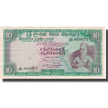 Banknote, Ceylon, 10 Rupees, 1975, 1975-10-06, KM:74c, EF(40-45)
