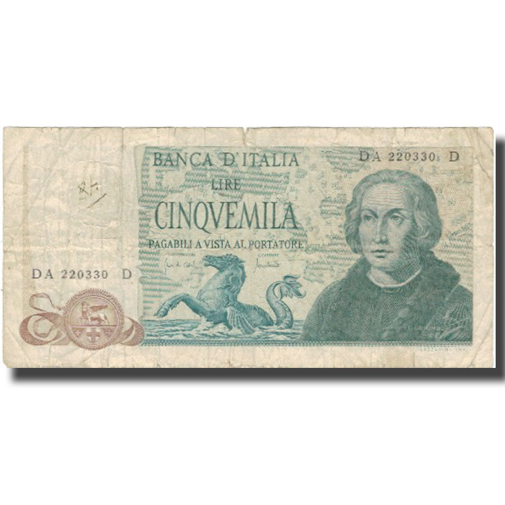 Banknote, Italy, 5000 Lire, 1971, 1971-05-20, KM:102b, F(12-15)