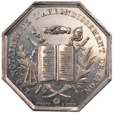 France, Token, Notary, AU(55-58), Silver, Lerouge:173