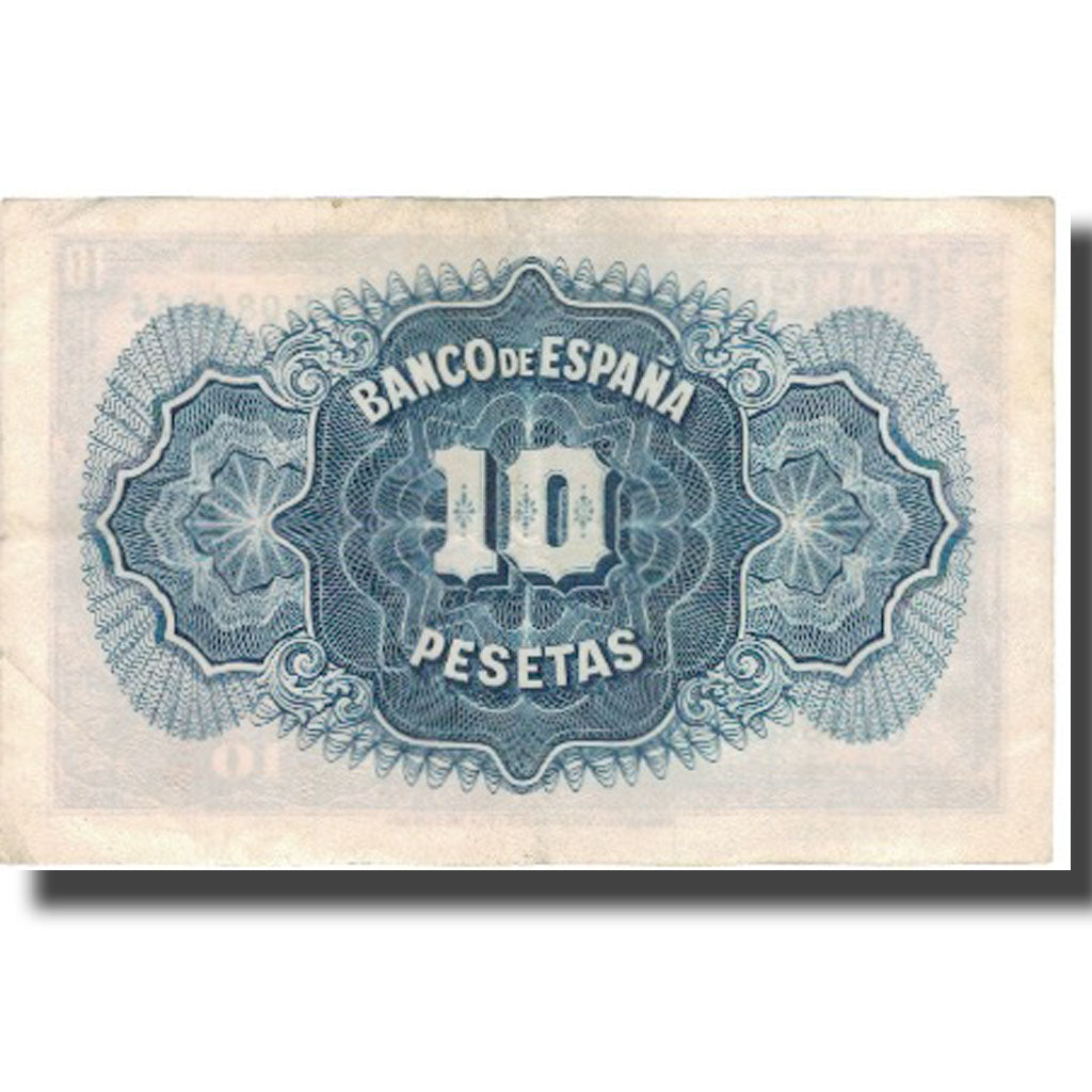 Banknote, Spain, 10 Pesetas, 1935, 1935, KM:86a, VF(30-35)