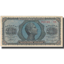 Banknote, Greece, 50,000 Drachmai, 1944, 1944-01-14, KM:124a, VF(30-35)