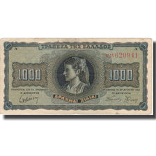 Banknote, Greece, 1000 Drachmai, 1942, 1942-08-21, KM:118a, VF(20-25)