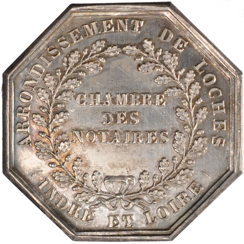 France, Token, Notary, AU(55-58), Silver, Lerouge:164
