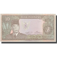 Banknote, Indonesia, 10 Rupiah, 1960, 1960, KM:83, UNC(63)