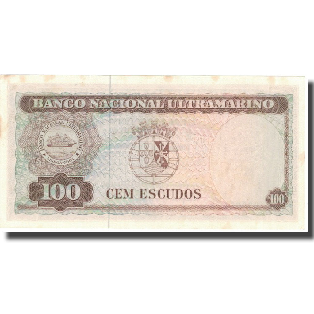 Banknote, Timor, 100 Escudos, 1963, 1963-04-25, KM:28a, AU(55-58)