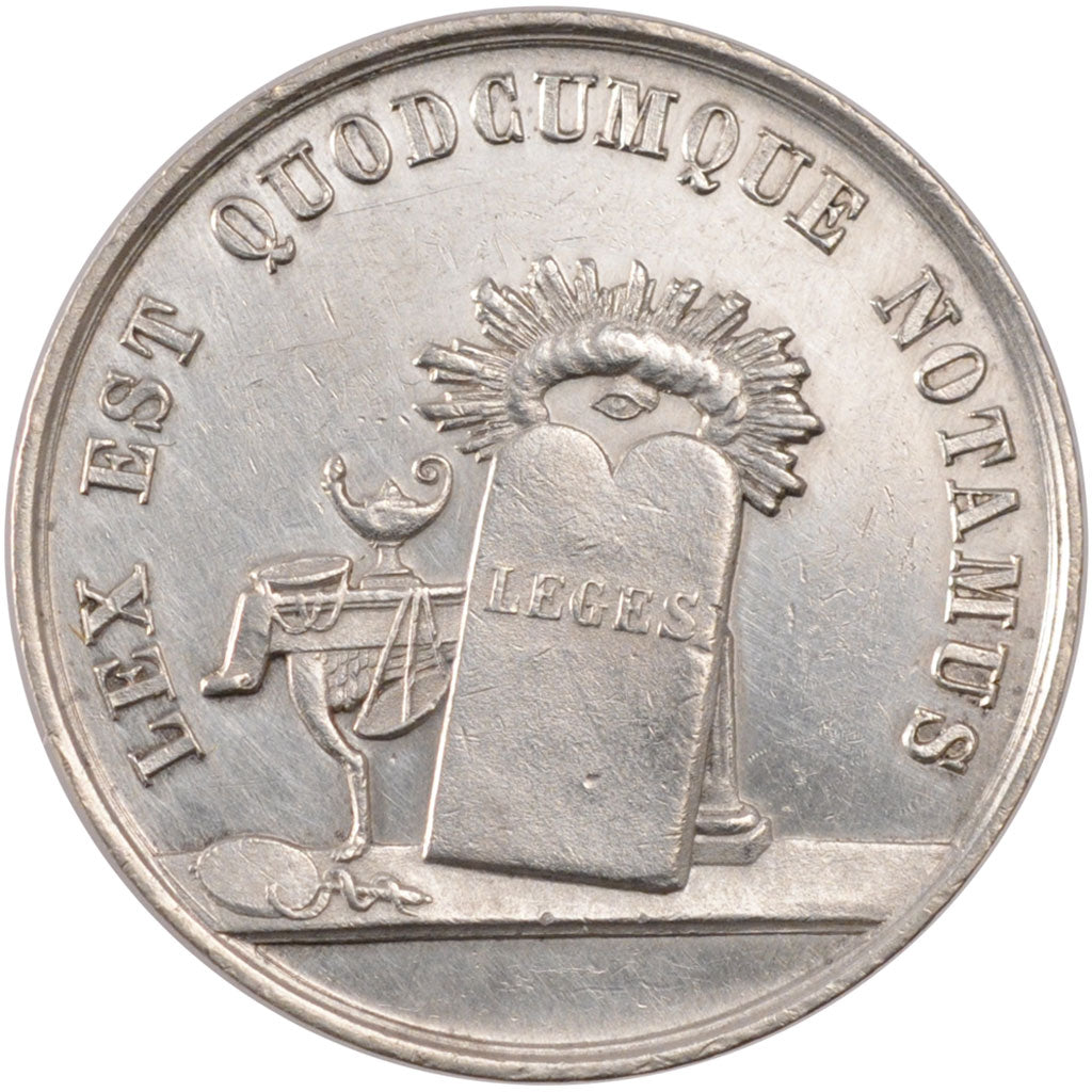 France, Token, Notary, AU(55-58), Silver, Lerouge:158