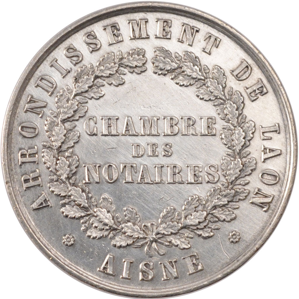 France, Token, Notary, AU(55-58), Silver, Lerouge:158