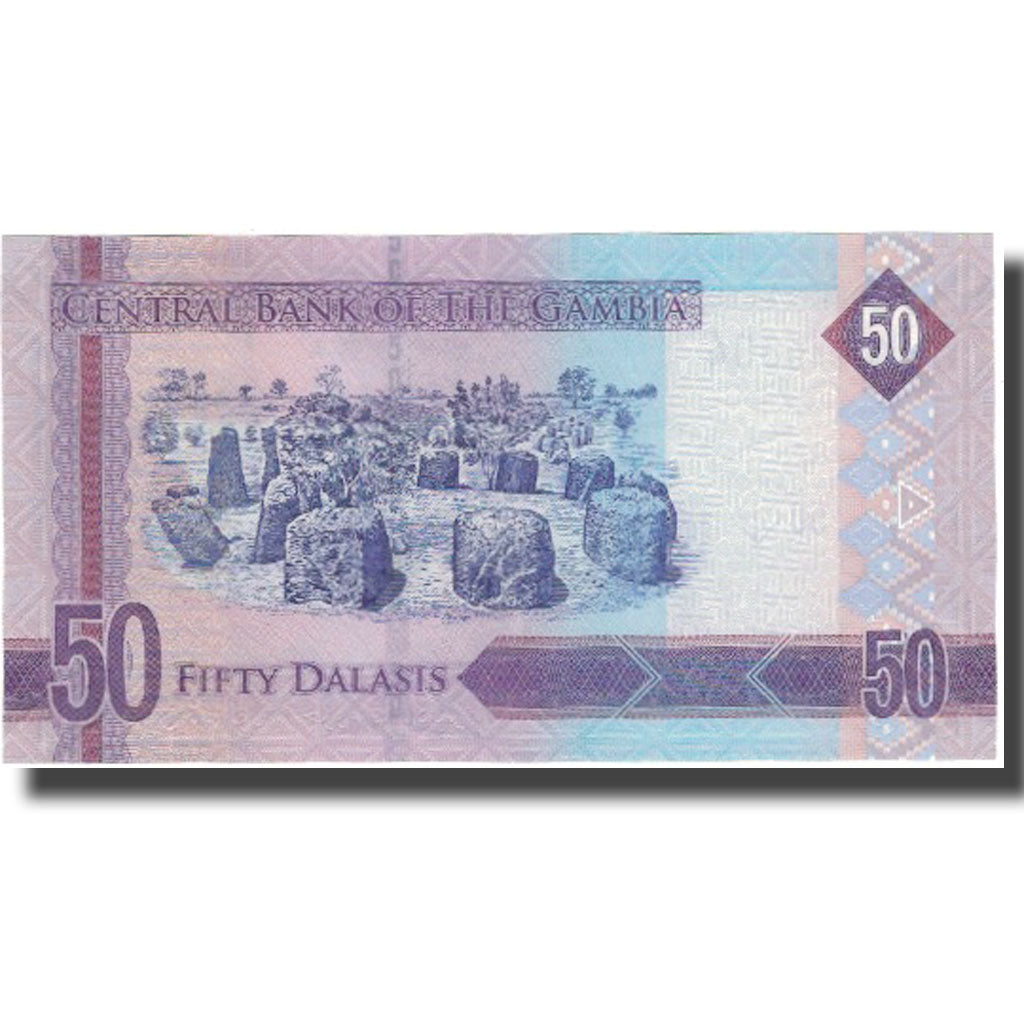 Billet, Gambia, 50 Dalasis, NEUF