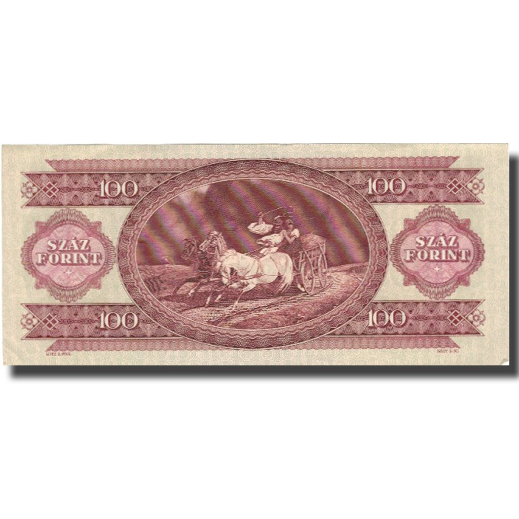 Biljet, Hongarije, 100 Forint, 1984, 1984, KM:171g, TTB+