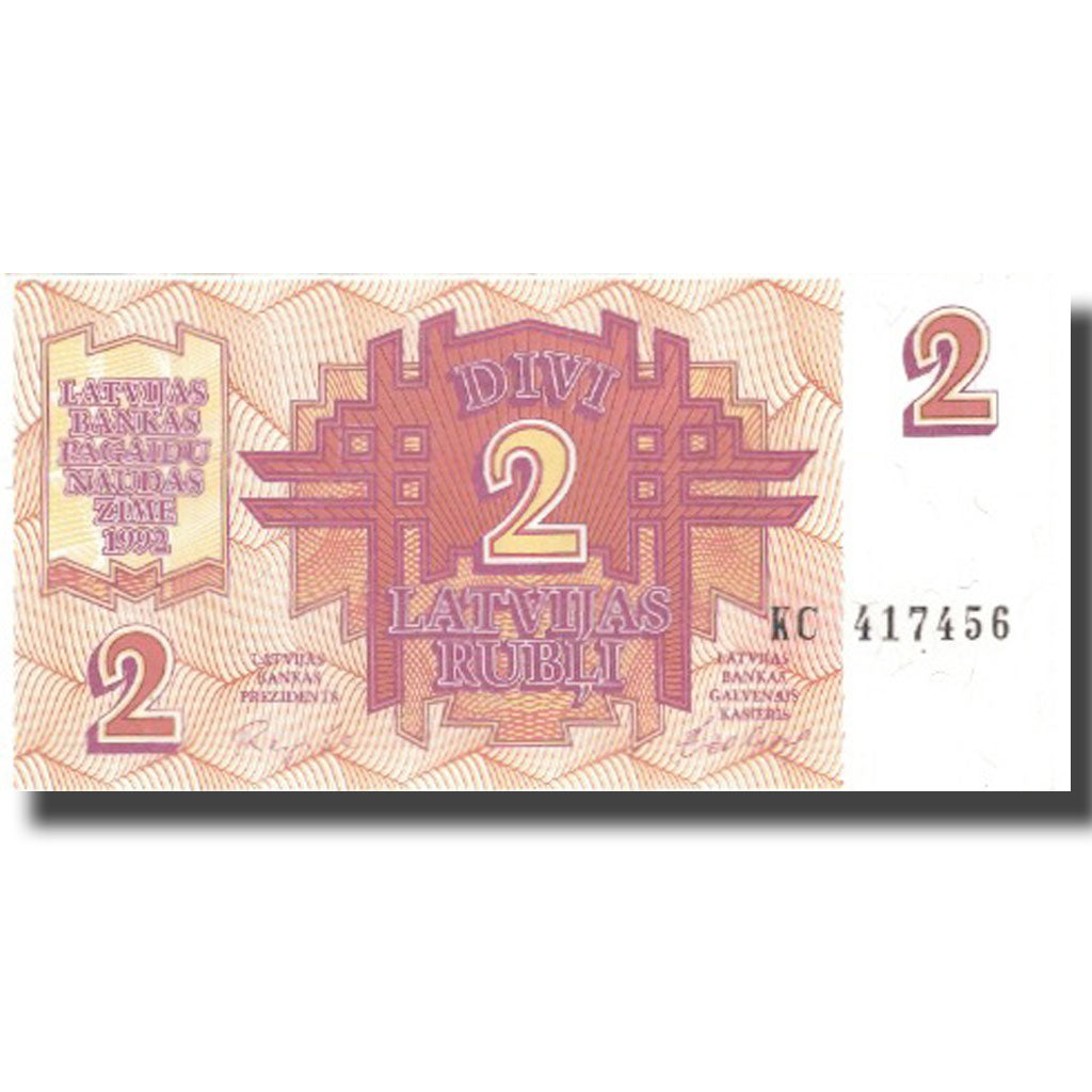Banconote, Lettonia, 2 Rubli, 1992, 1992, KM:36, SPL