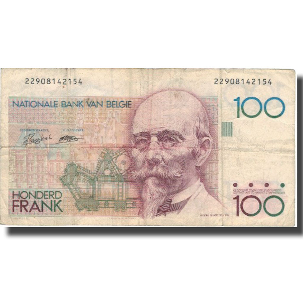 Banknote, Belgium, 100 Francs, Undated (1982-94), KM:142a, VF(20-25)