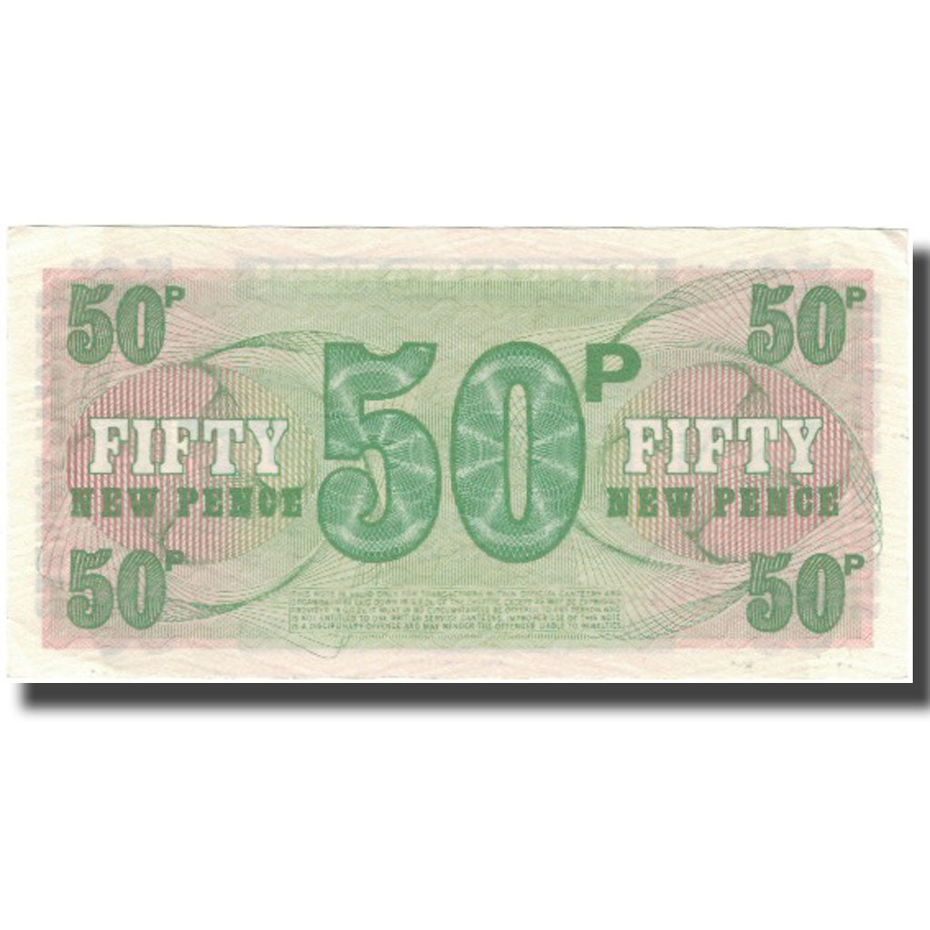 Nota, Grã-Bretanha, 50 New Pence, KM:M46a, UNC(63)