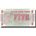Banknot, Wielka Brytania, 5 New Pence, Undated, Undated, KM:M44a, UNC(65-70)