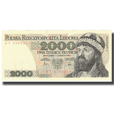 Banknote, Poland, 2000 Zlotych, 1982, 1982-06-01, KM:147c, UNC(60-62)