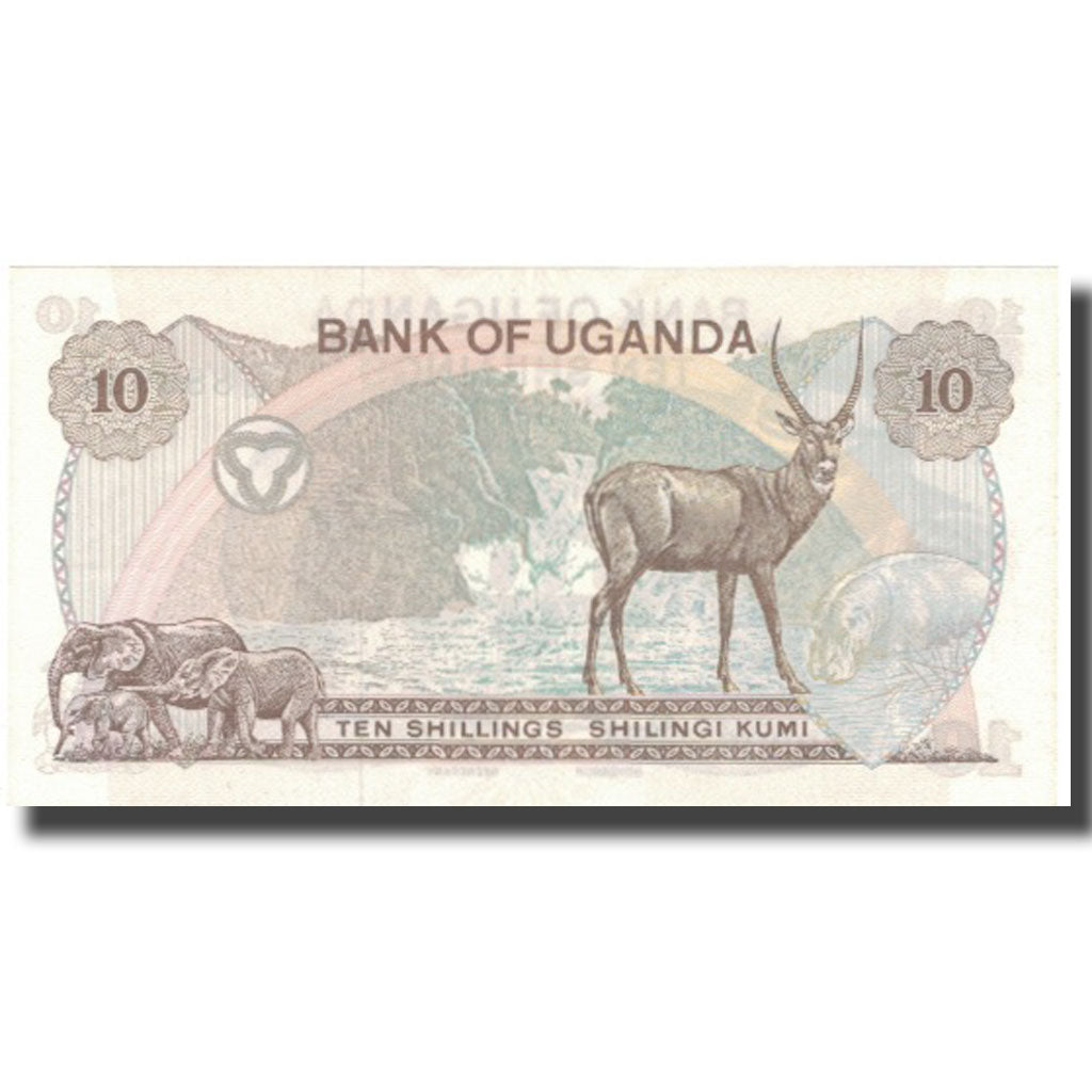 Banknote, Uganda, 10 Shillings, Undated (1973), KM:6c, UNC(65-70)