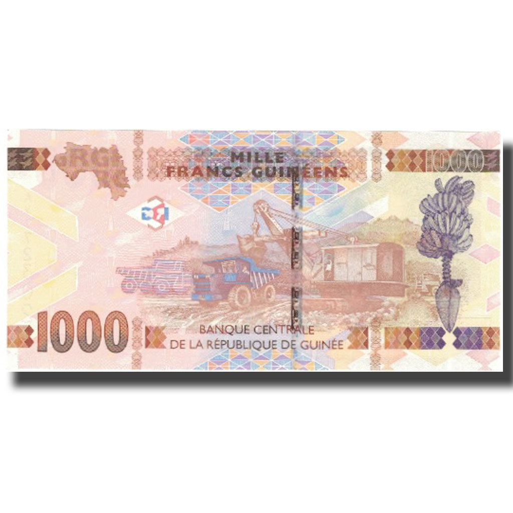 Geldschein, Guinea, 1000 Francs, 2015, 2015, UNZ