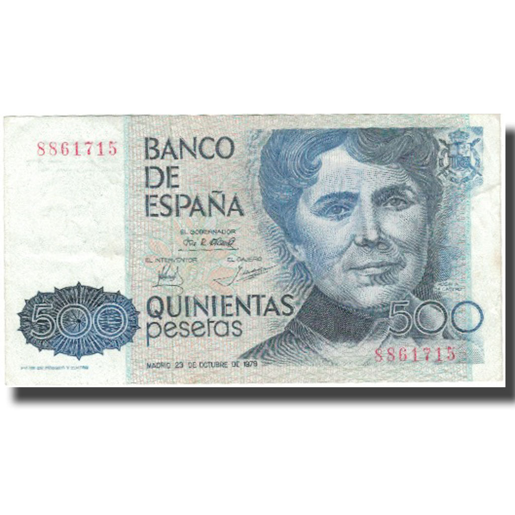 Banknote, Spain, 500 Pesetas, 1979, 1979-10-23, KM:157, EF(40-45)