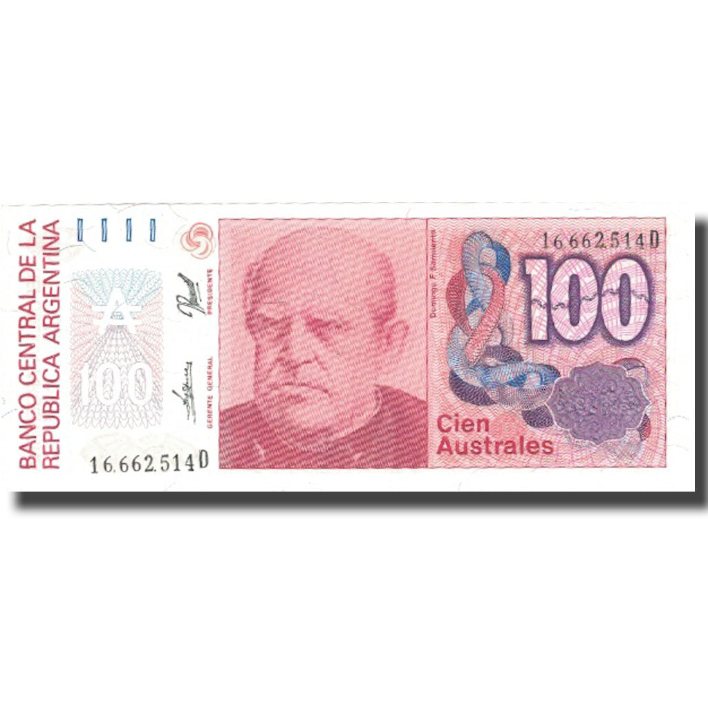 Banknot, Argentina, 100 Australes, Undated (1985-90), Undated, KM:327c, UNC(64)