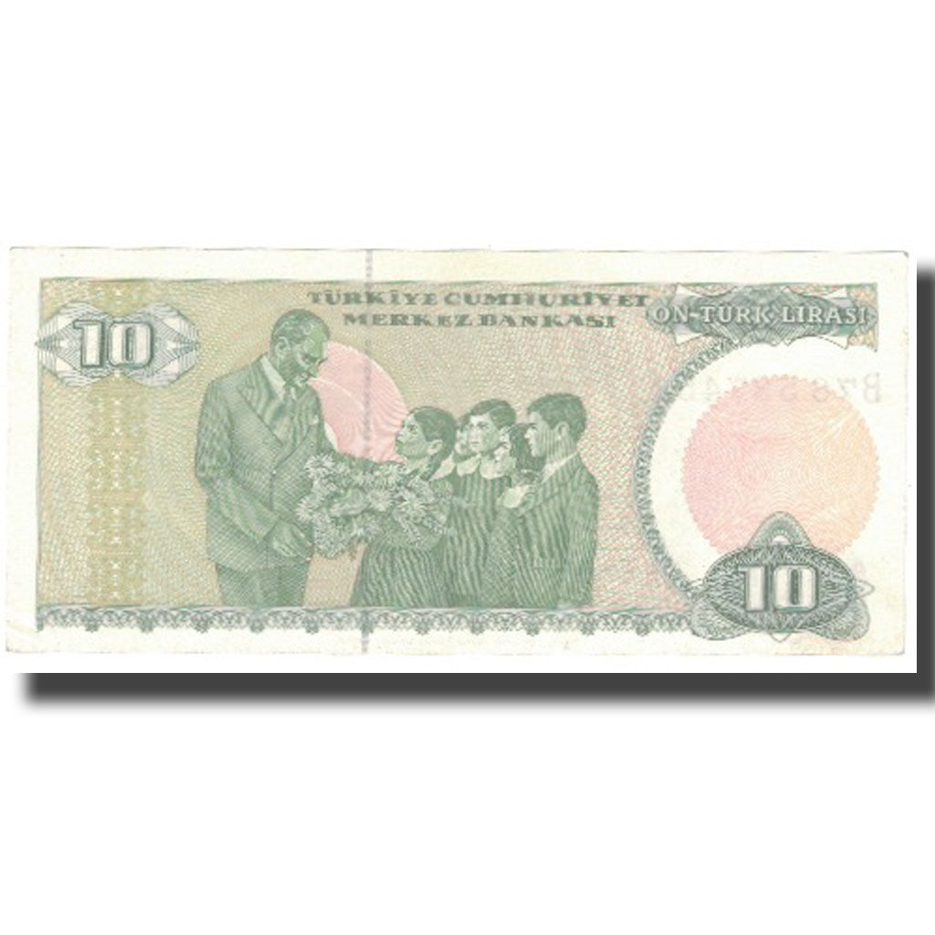 Nota, Turquia, 10 Lira, L.1970, 1998, KM:192, UNC(64)