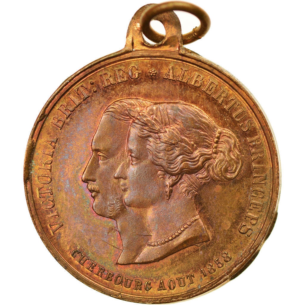 France, Medal, Second Empire, Visite de la Reine Victoria et du Prince Albert