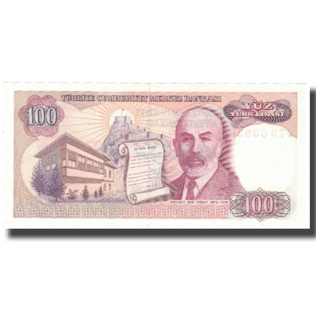 Banknote, Turkey, 100 Lira, 1969, 1969-03-17, KM:182, UNC(65-70)