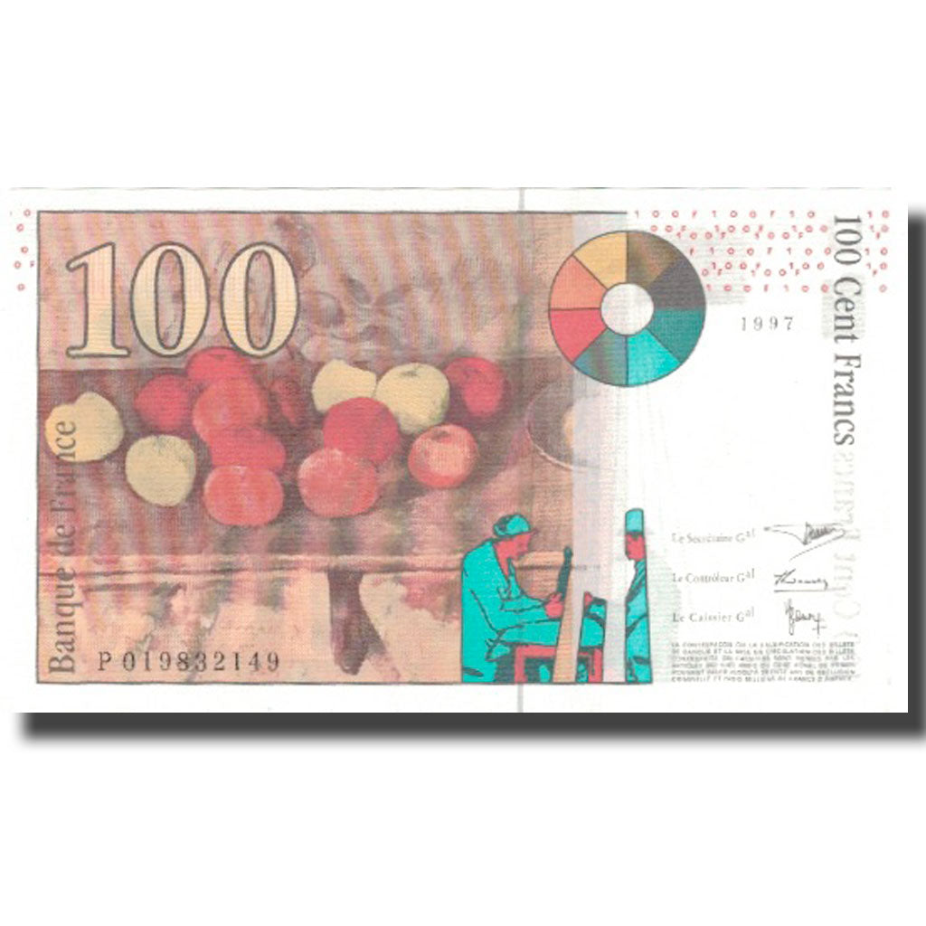 Francja, 100 Francs, Cézanne, 1997, 1997, UNC(60-62), Fayette:74.1, KM:158a