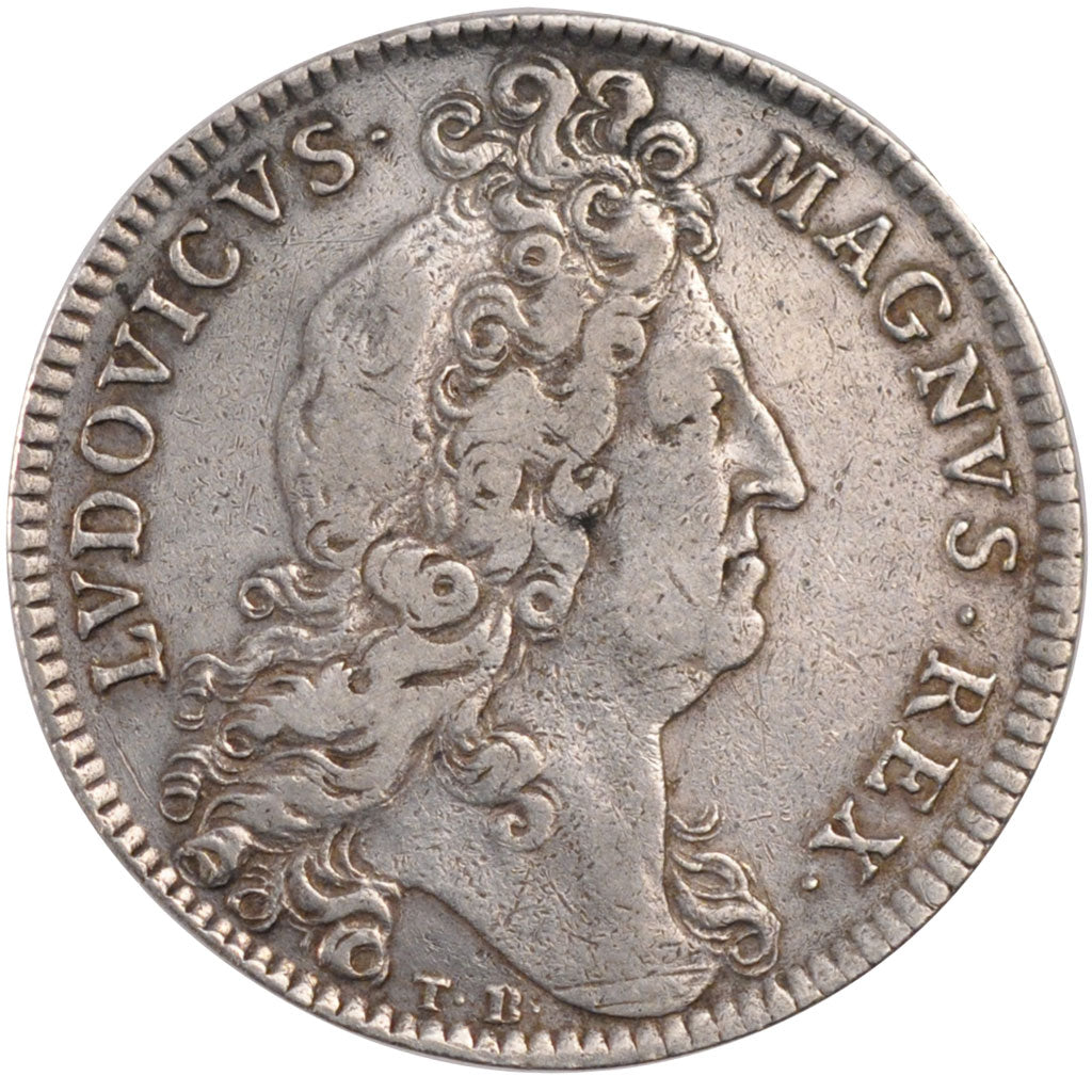 France, Notary, Token, 1700, EF(40-45), Silver, Lerouge #277, 8.00