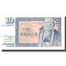 Biljet, IJsland, 10 Kronur, 1961, 1961-03-29, KM:48a, SUP