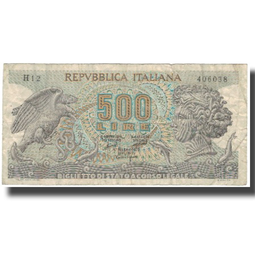 Banknote, Italy, 500 Lire, Undated (1966-70), KM:93a, VF(20-25)