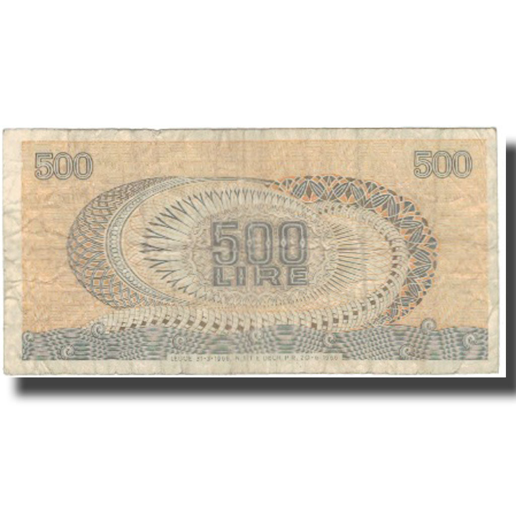 Banknote, Italy, 500 Lire, Undated (1966-70), KM:93a, VF(20-25)