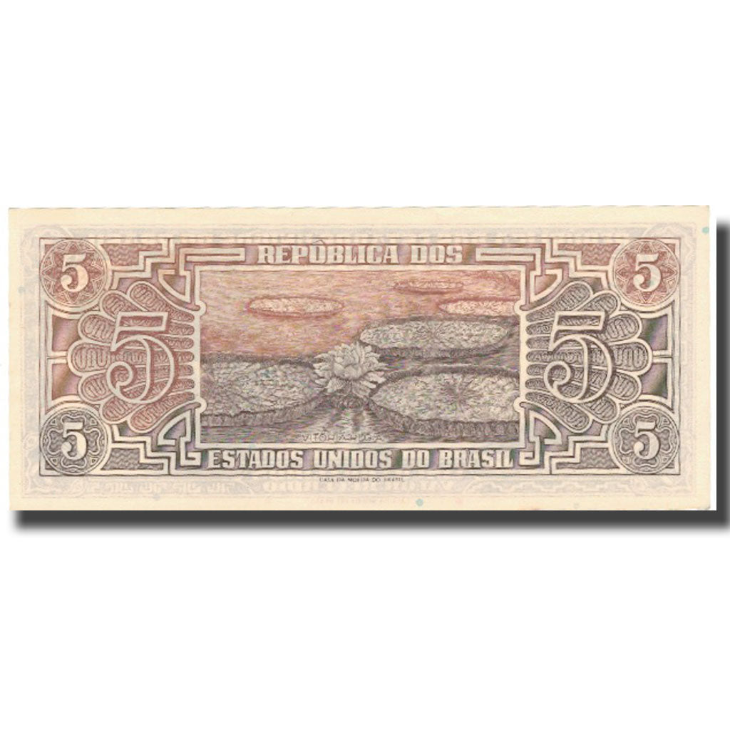 Banconote, Brasile, 5 Cruzeiros, Undated (1961-62), KM:166b, BB+