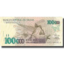 Banknote, Brazil, 100,000 Cruzeiros, Undated (1992), KM:235d, UNC(60-62)