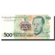 Billet, Brésil, 500 Cruzeiros on 500 Cruzados Novos, Undated (1990), KM:226b