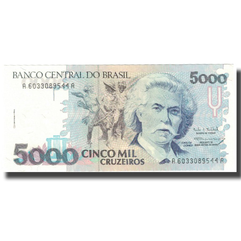 Banconote, Brasile, 5000 Cruzeiros, Undated (1990-93), KM:232b, FDS