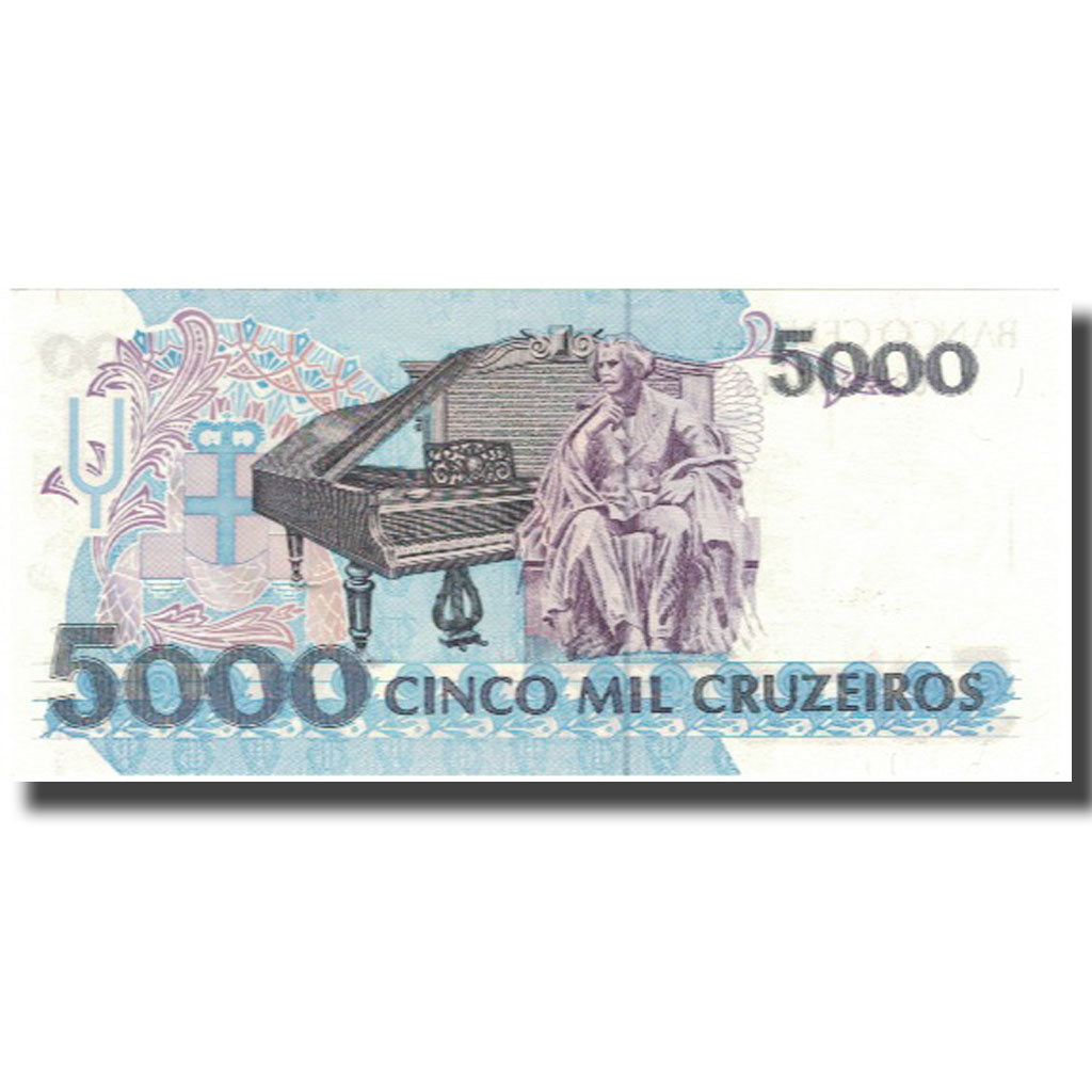 Banconote, Brasile, 5000 Cruzeiros, Undated (1990-93), KM:232b, FDS