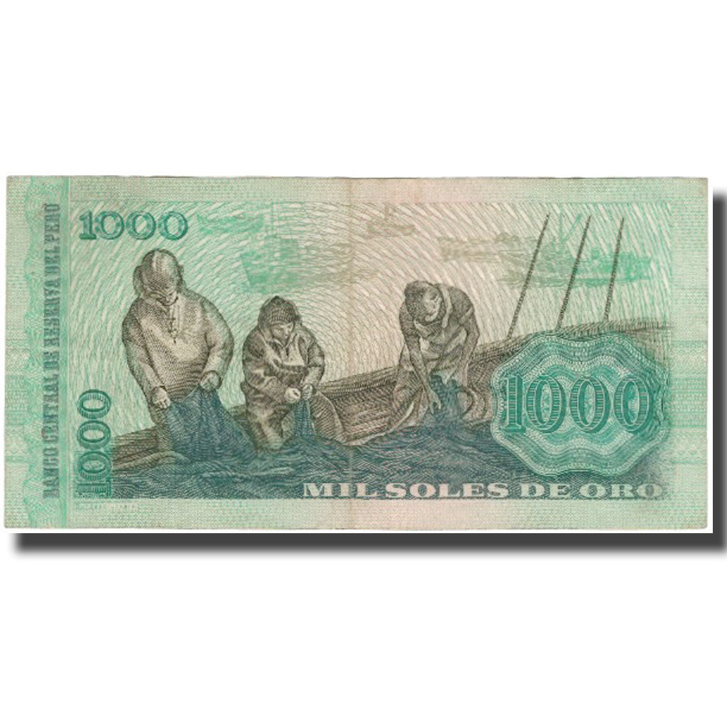Billete, 1000 Soles De Oro, 1970, Perú, 1976-07-22, KM:116, MBC+
