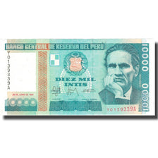 Geldschein, Peru, 10,000 Intis, 1988, 1988-06-28, KM:140, UNZ-