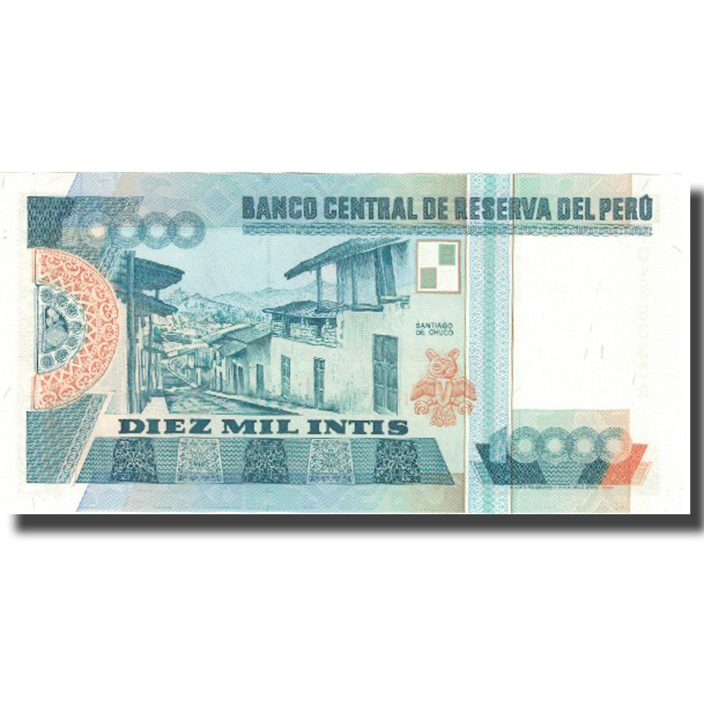 Banknote, Peru, 10,000 Intis, 1988, 1988-06-28, KM:140, UNC(63)