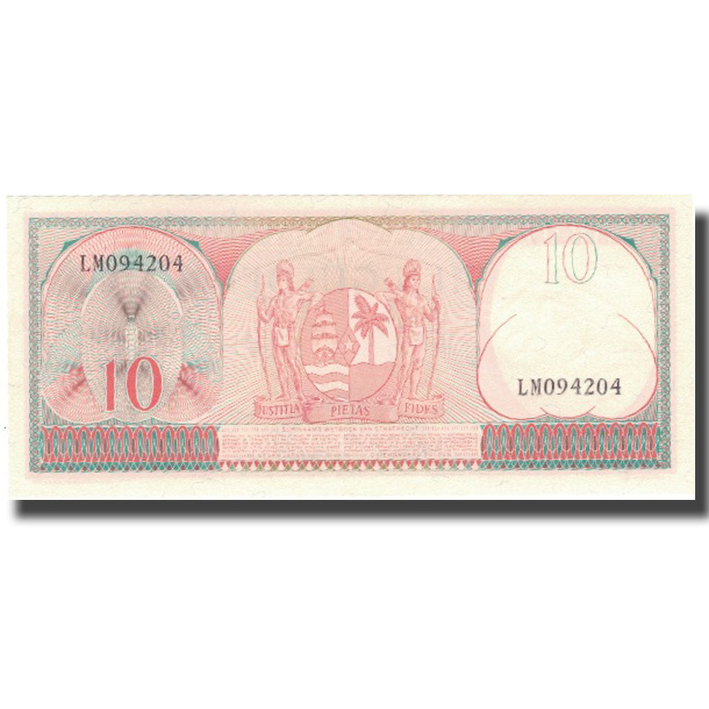 Nota, Suriname, 10 Gulden, 1963, 1963-09-01, KM:121, UNC(60-62)