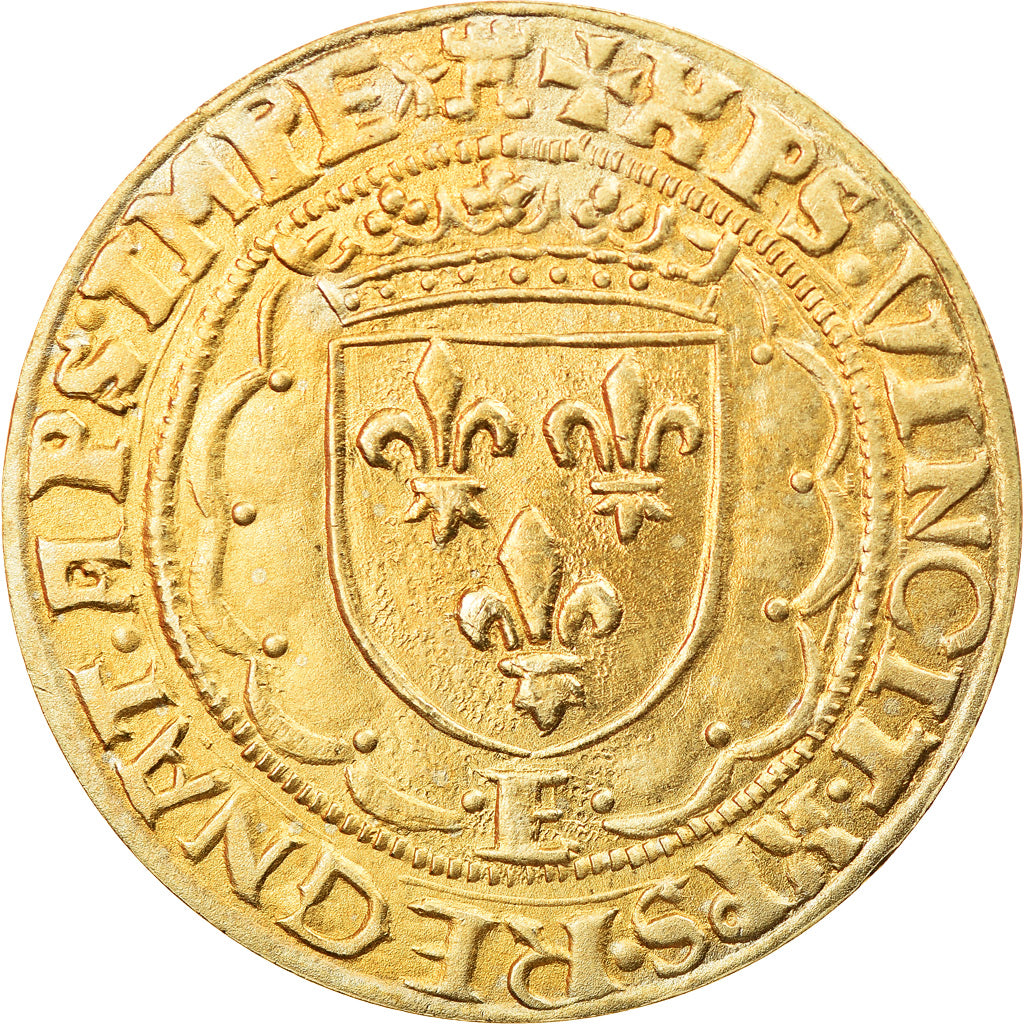 France, Medal, Reproduction Teston de François Ier, MDP, MS(65-70)