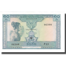 Banknote, Lao, 10 Kip, Undated (1962), KM:10b, UNC(64)